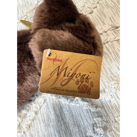 Aurora Miyoni Chocolate Lab Pup Stuffed Animal Realistic Lifelike Brown 11 inch - Picture 7 of 9